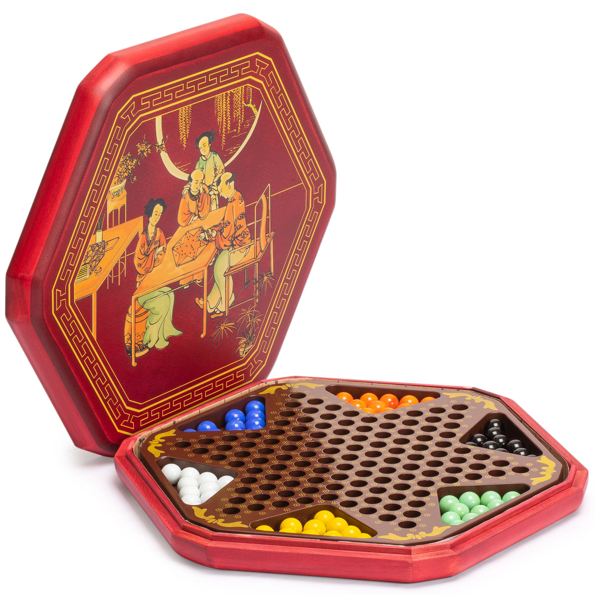 Antique chinese checkers store game
