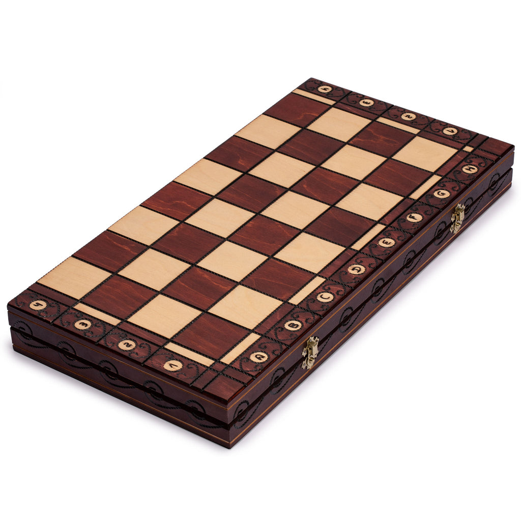 Husaria European International Chess Wooden Game Set, "Ambassador" - 21.7"-Husaria-Yellow Mountain Imports