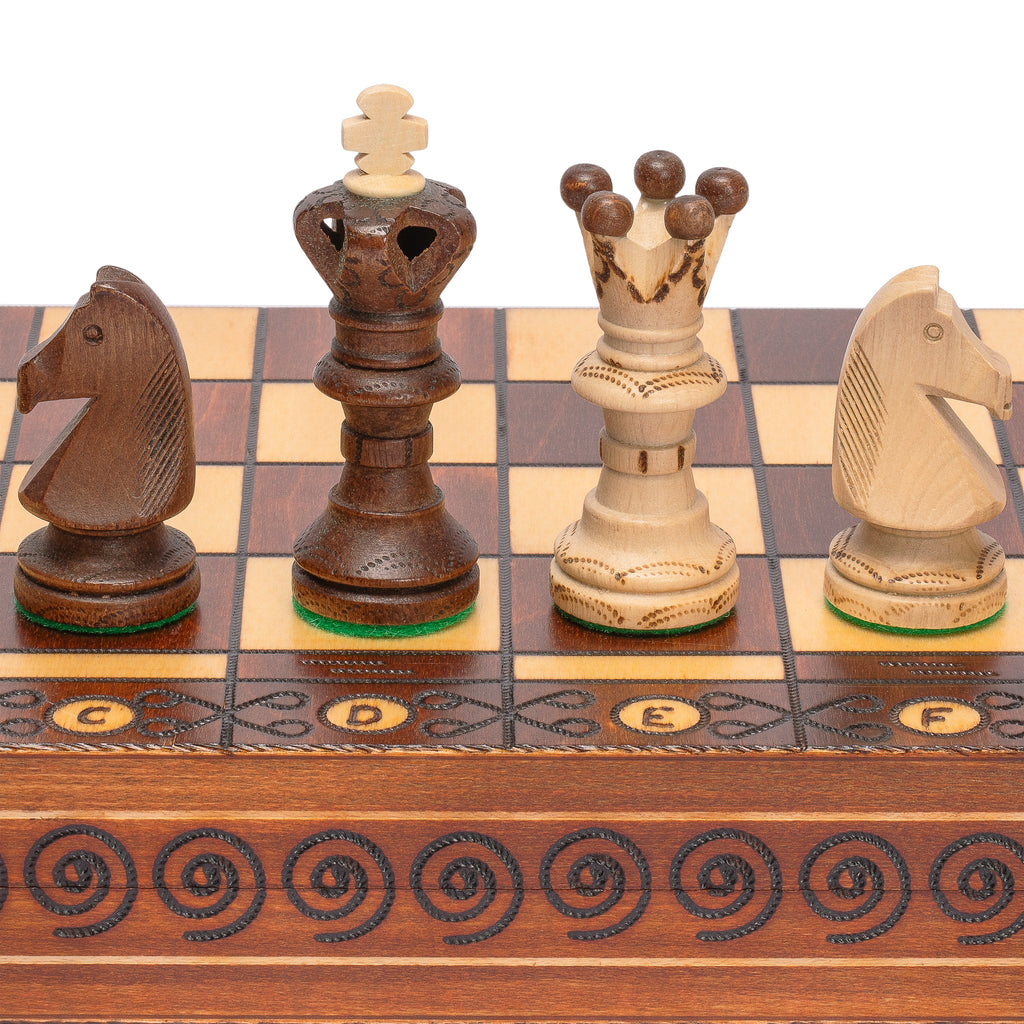 Husaria European International Chess Wooden Game Set, "Ambassador" - 21.7"-Husaria-Yellow Mountain Imports