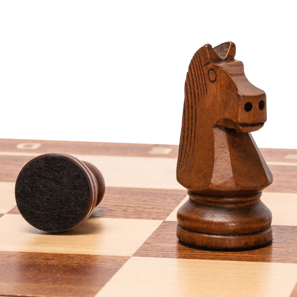 Husaria Professional Staunton Tournament No. 5 Wooden Chess Game Set, 3.6" Kings-Husaria-Yellow Mountain Imports