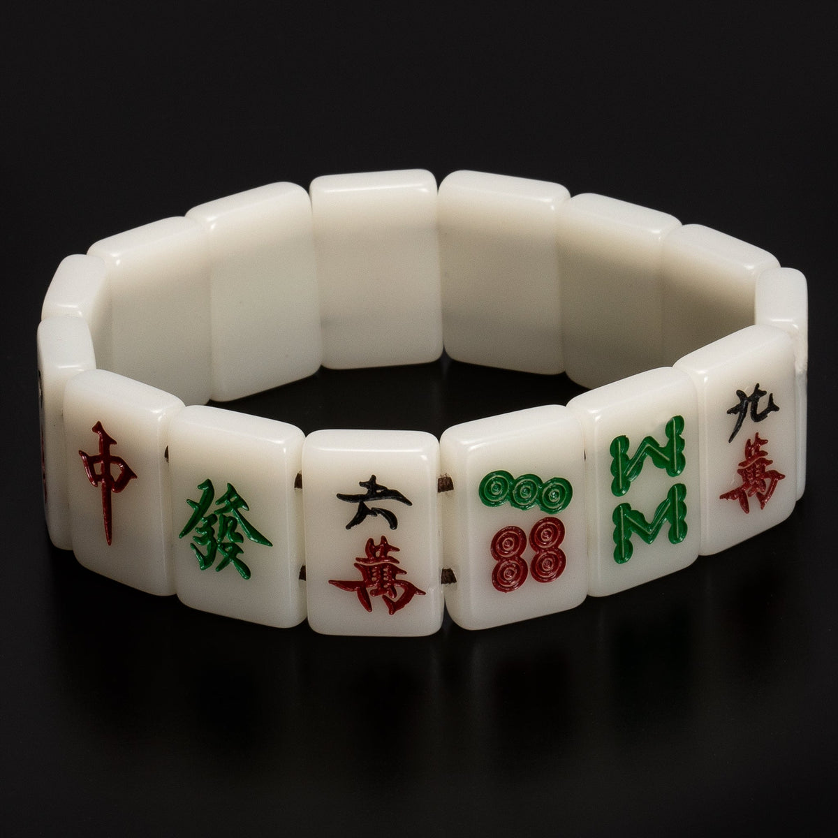 Mahjong Mini-Tiles Stretchy Bracelet – Yellow Mountain Imports