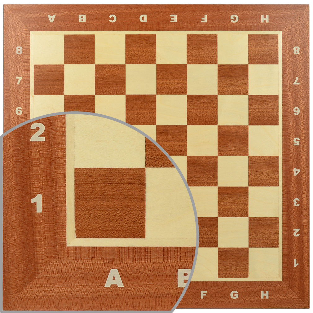 Professional Tournament Chess Board, No. 4 - 15-3/4"-Wegiel-Yellow Mountain Imports