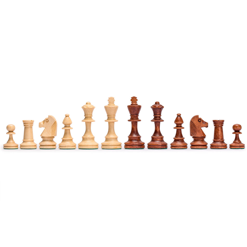 Senator European Wooden Chess, Checkers and Backgammon Set, 16 Inches-Wegiel-Yellow Mountain Imports