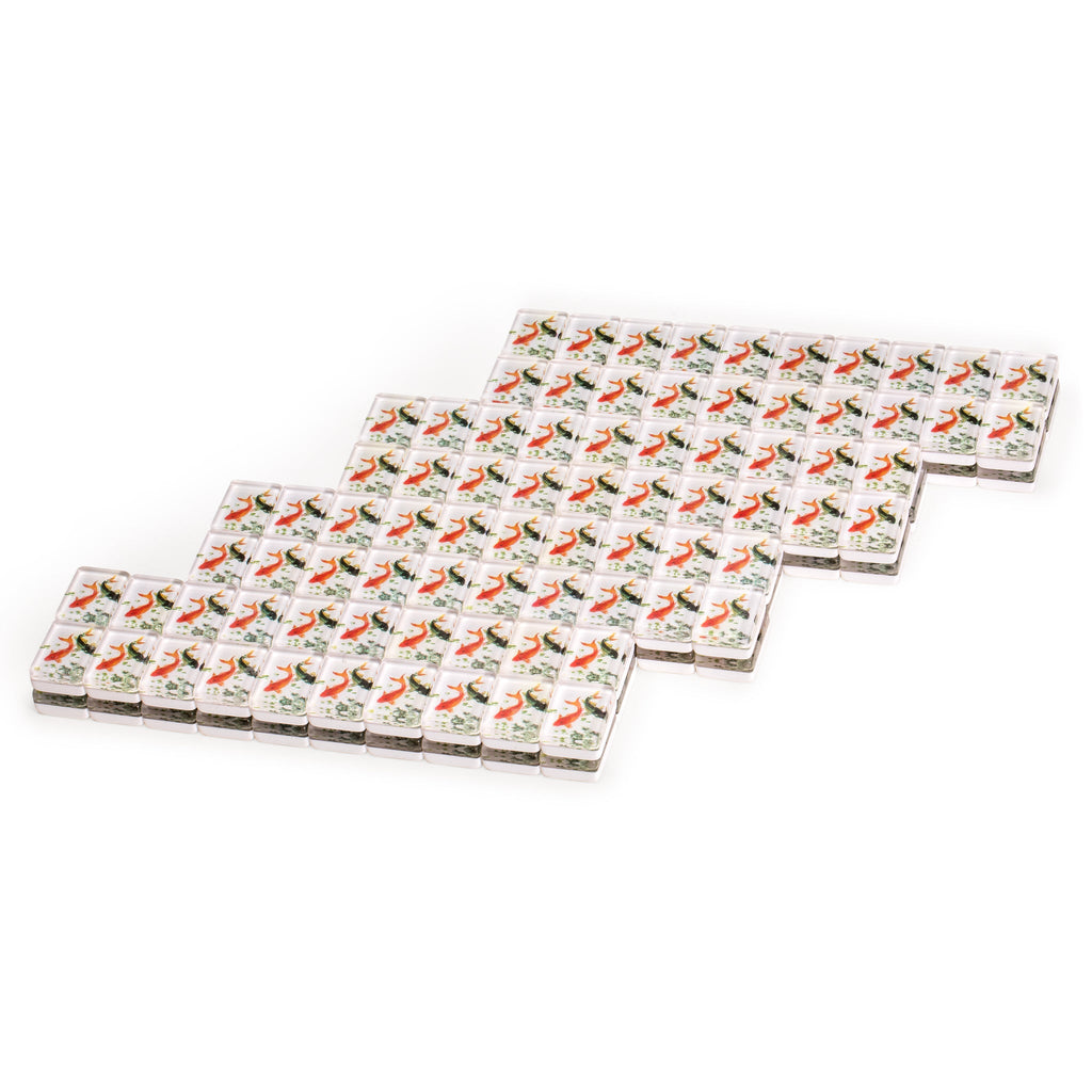 Set of 166 American Mahjong Tiles, "Koi" (Tiles Only Set)-Yellow Mountain Imports-Yellow Mountain Imports