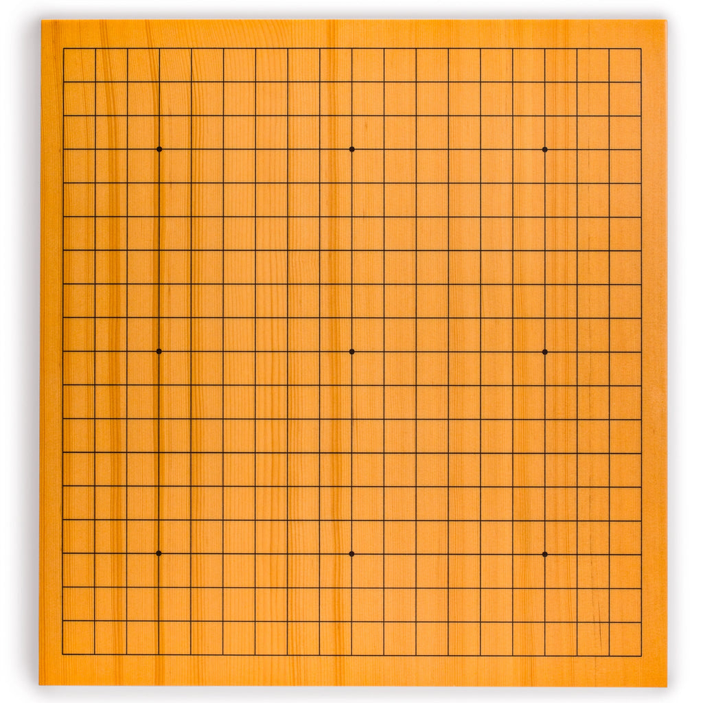 Shin Kaya 1.2-Inch Reversible 19x19 / 13x13 Go Game Board (Goban)-Yellow Mountain Imports-Yellow Mountain Imports