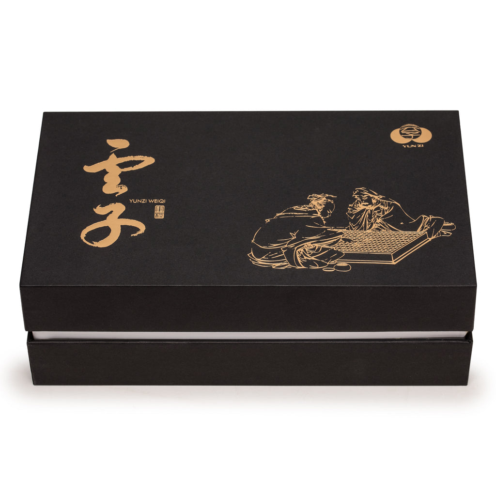 Yunzi Single Convex Go Game Stones Set - 21.5-Millimeter (Size 3)-Yellow Mountain Imports-Yellow Mountain Imports