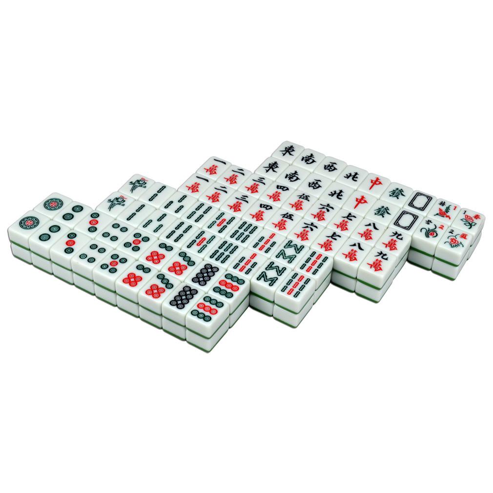 Chinese Mahjong Set of 146 Standard Size 32 Tiles - "Professional Green"-Yellow Mountain Imports-Yellow Mountain Imports