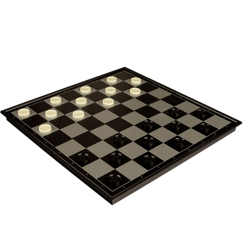 2 in 1 Travel Magnetic Chess and Checkers Set - 12.5"-Yellow Mountain Imports-Yellow Mountain Imports