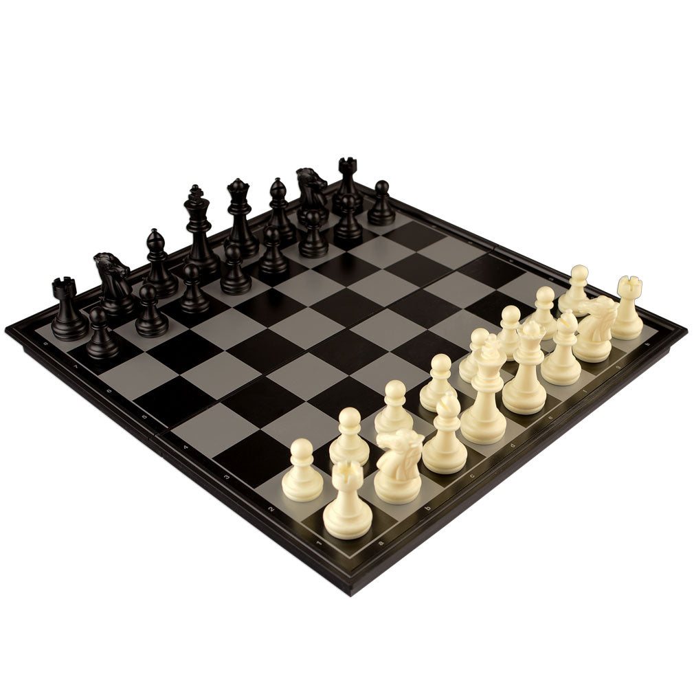 2 in 1 Travel Magnetic Chess and Checkers Set - 12.5"-Yellow Mountain Imports-Yellow Mountain Imports