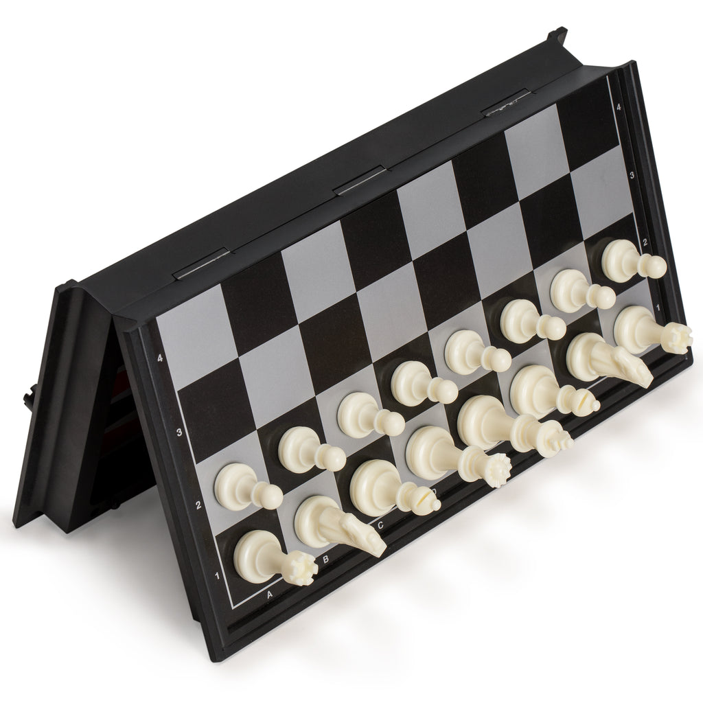 3-in-1 Travel Magnetic Chess, Checkers, and Backgammon Set - 9.8"-Yellow Mountain Imports-Yellow Mountain Imports