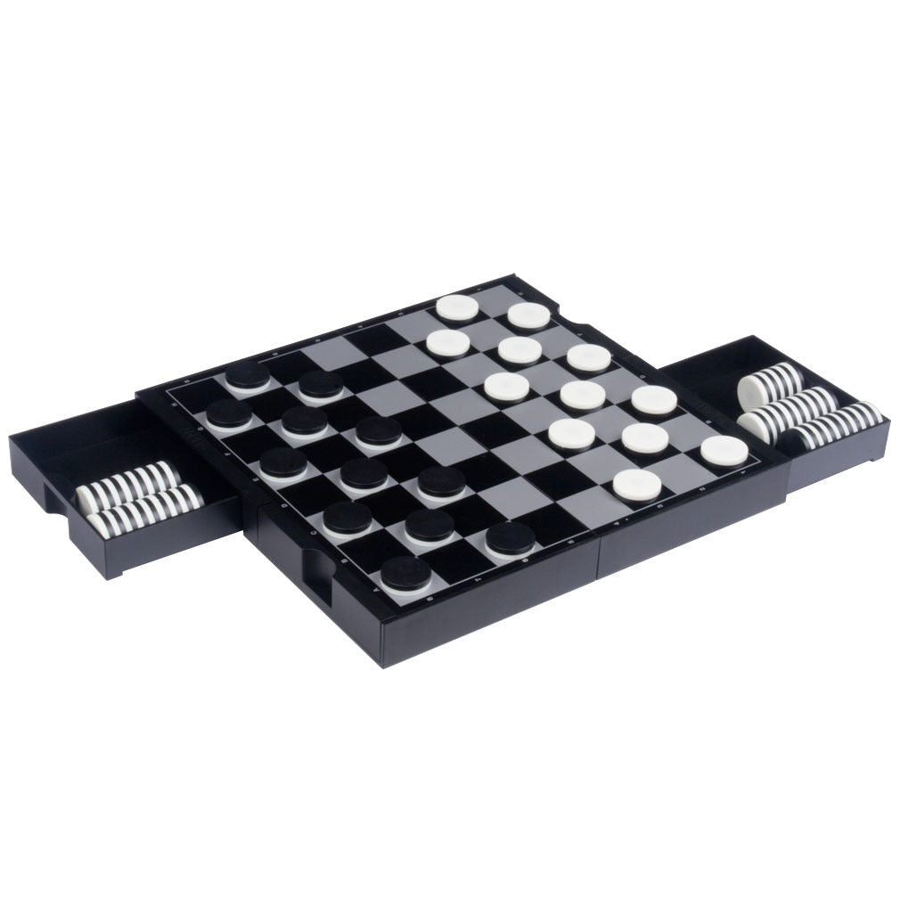 3 in 1 Travel Portable Magnetic Chess, Checkers and Reversi Game Set - 9.75'-Yellow Mountain Imports-Yellow Mountain Imports