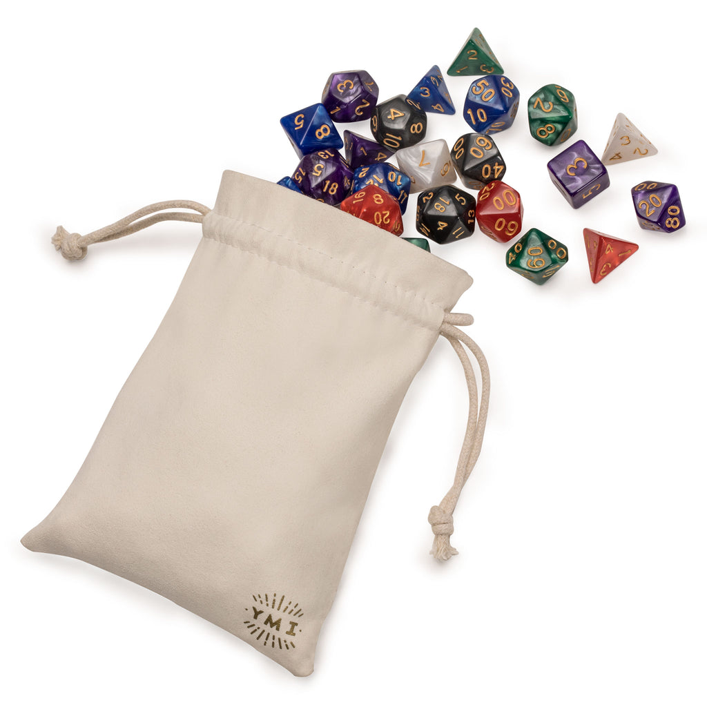 42 Polyhedral Dice, 6 Colors with Complete Set of D4, D6, D8, D10, D12, D20, and D% for Role Playing Games (RPG), DND, MTG, and Other Dice Games-Yellow Mountain Imports-Yellow Mountain Imports