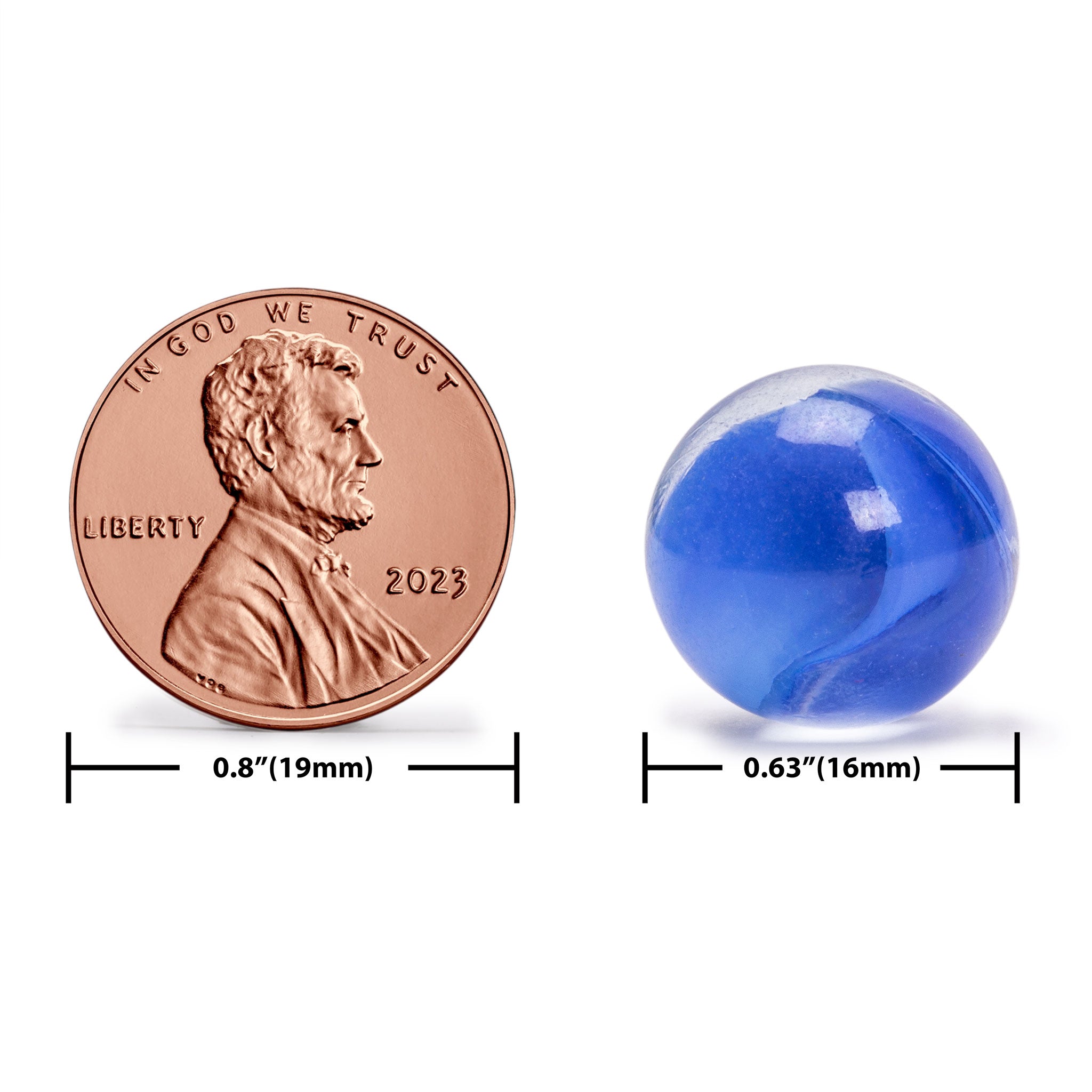 60 Pieces Translucent Chinese Checkers Glass Marbles with Petal