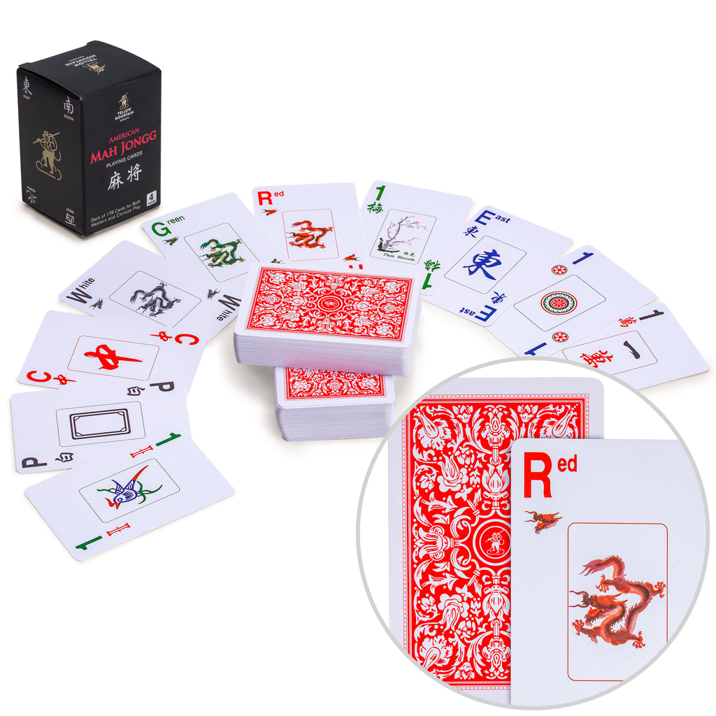 American Mah Jongg (Mahjong) Playing Cards - 178 Card Set-Yellow Mountain Imports-Yellow Mountain Imports