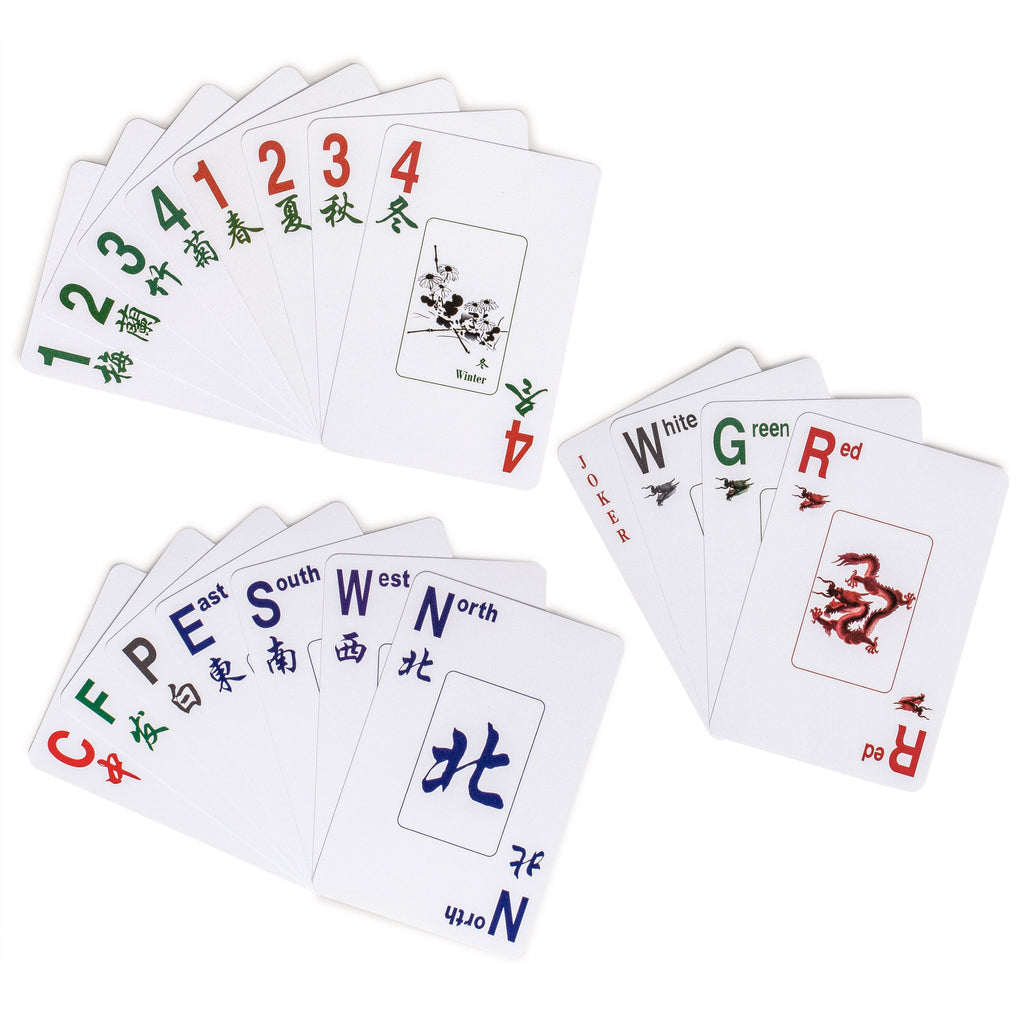 American Mah Jongg (Mahjong) Playing Cards, Indigo - 178 Card Set-Yellow Mountain Imports-Yellow Mountain Imports