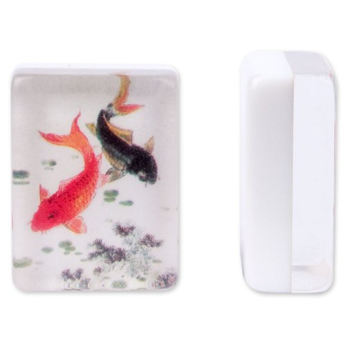 American Mahjong 8 Blank Replacement Tiles - ''Koi''-Yellow Mountain Imports-Yellow Mountain Imports