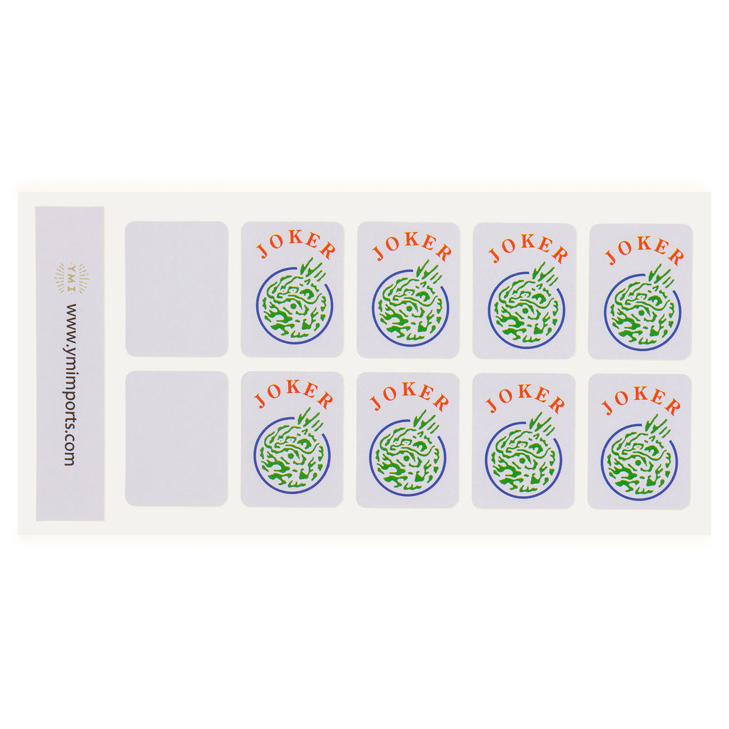 American Mahjong Joker Tile Decal Stickers, Set of 8 – Yellow Mountain ...