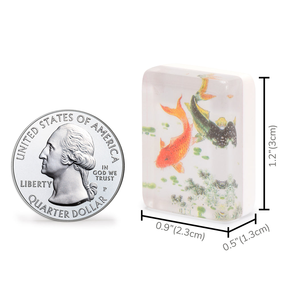 American Mahjong Set, "Celadon Koi" with Mint Green Fabric Case - Four Wooden All-in-One Racks with Pushers, Wright Patterson Scoring Coins, Dice, and Wind Indicator-Yellow Mountain Imports-Yellow Mountain Imports