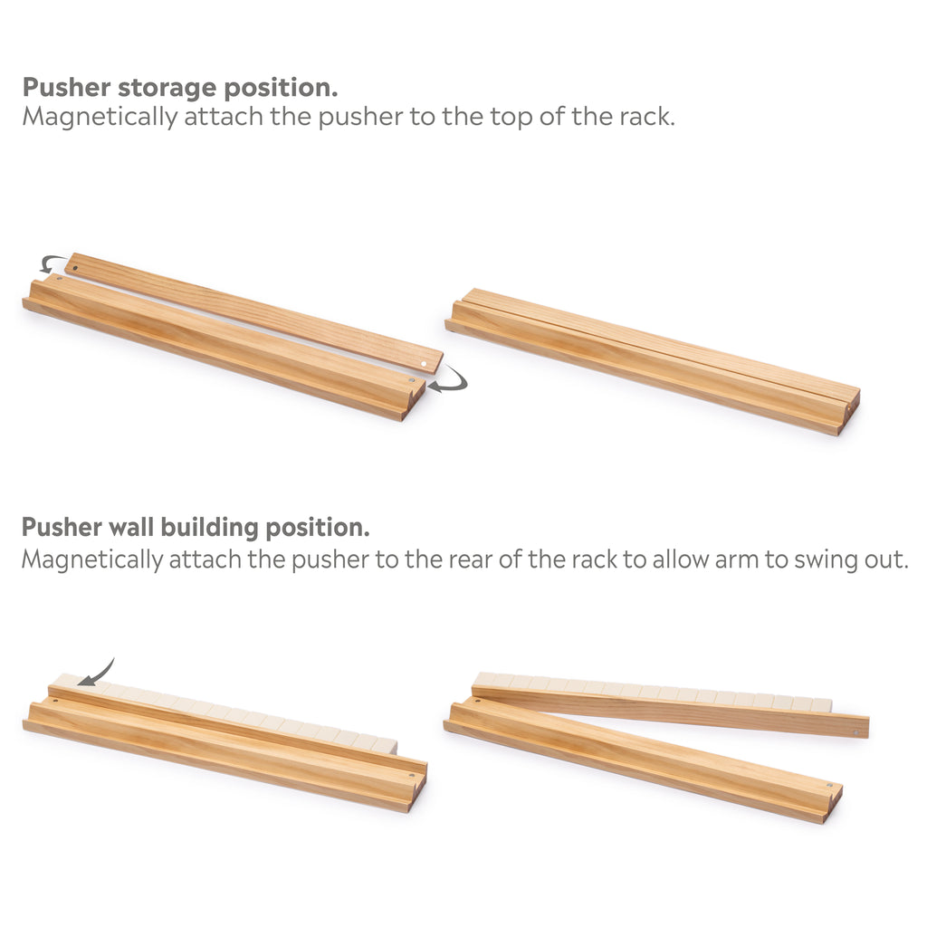 American Mahjong Set, "Celadon Koi" with Mint Green Fabric Case - Four Wooden All-in-One Racks with Pushers, Wright Patterson Scoring Coins, Dice, and Wind Indicator-Yellow Mountain Imports-Yellow Mountain Imports