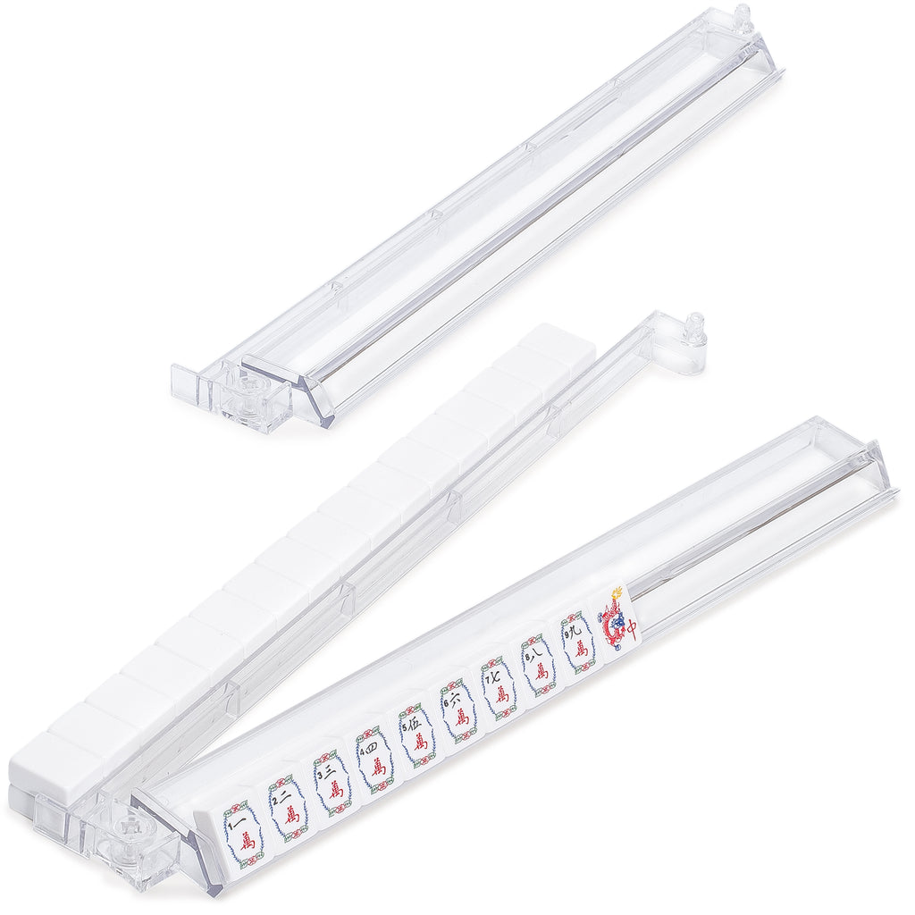 American Mahjong Set “Celestial Harmony” Intricately Detailed Carved Tiles, Green Soft Case, Acrylic Racks with Pushers, Dice, Wind Indicator & Wright Patterson Scoring Coins-Yellow Mountain Imports-Yellow Mountain Imports