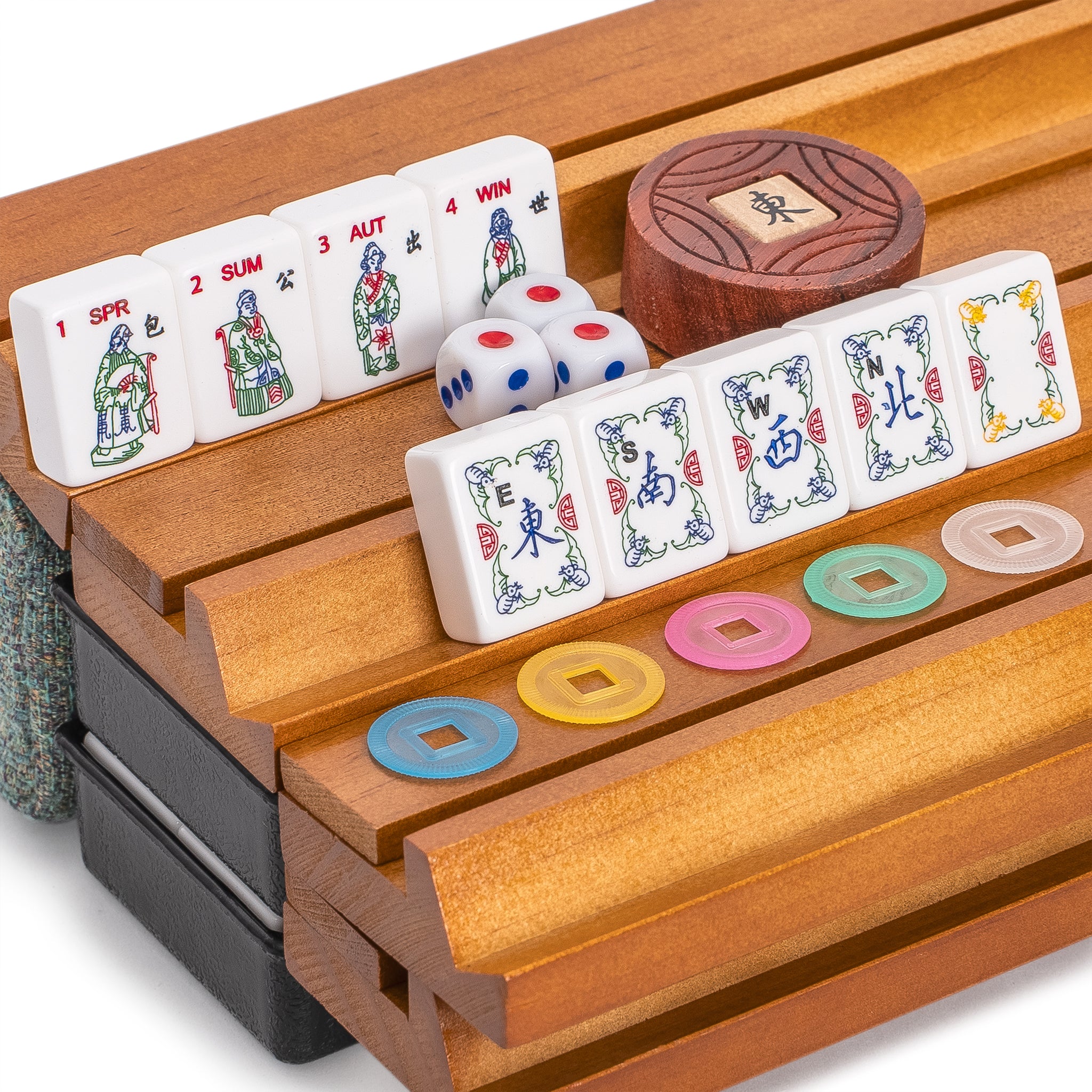 American Mahjong Set “Celestial Harmony” Intricately Detailed