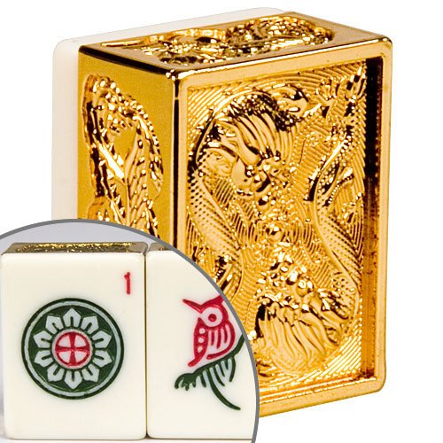 American Mahjong Set Five Layer Case Golden Dragon-Yellow Mountain Imports-Yellow Mountain Imports