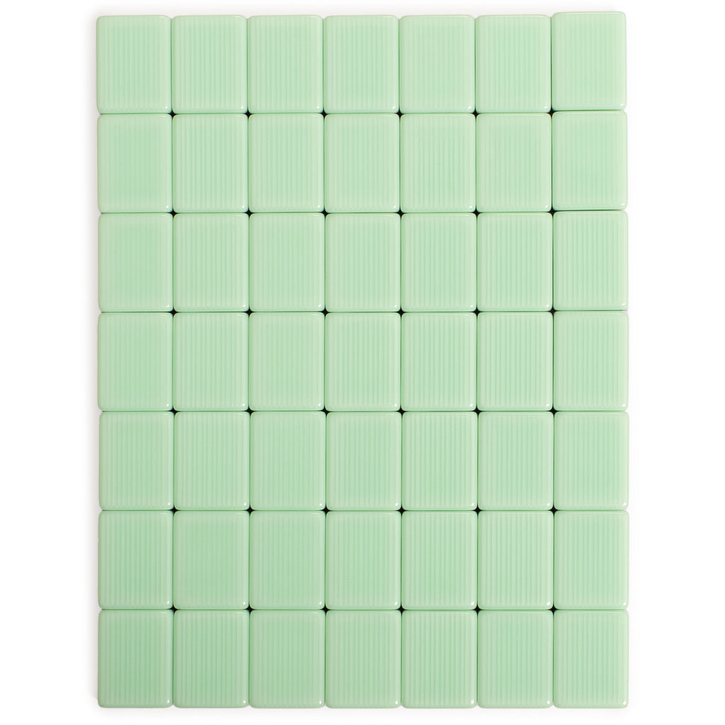 American Mahjong Set, “Jade Horizon” – 166 Tiles with Wooden Racks & Pushers, Wright Patterson Scoring Coins, Dice, Wind Indicator, and Soft Beige Case-Yellow Mountain Imports-Yellow Mountain Imports