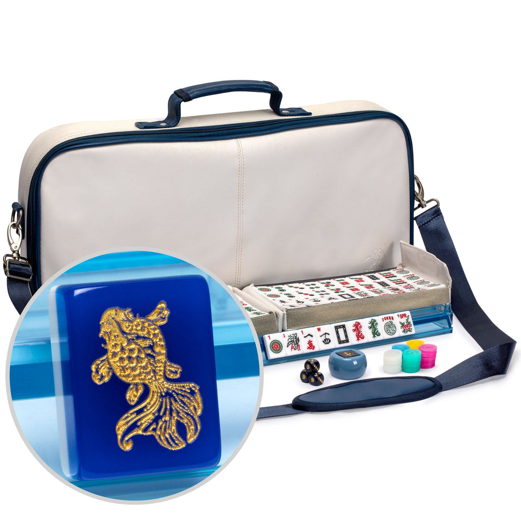 American Mahjong Set, Mojave (Ivory) with Brown Soft Case - Racks wi –  Yellow Mountain Imports