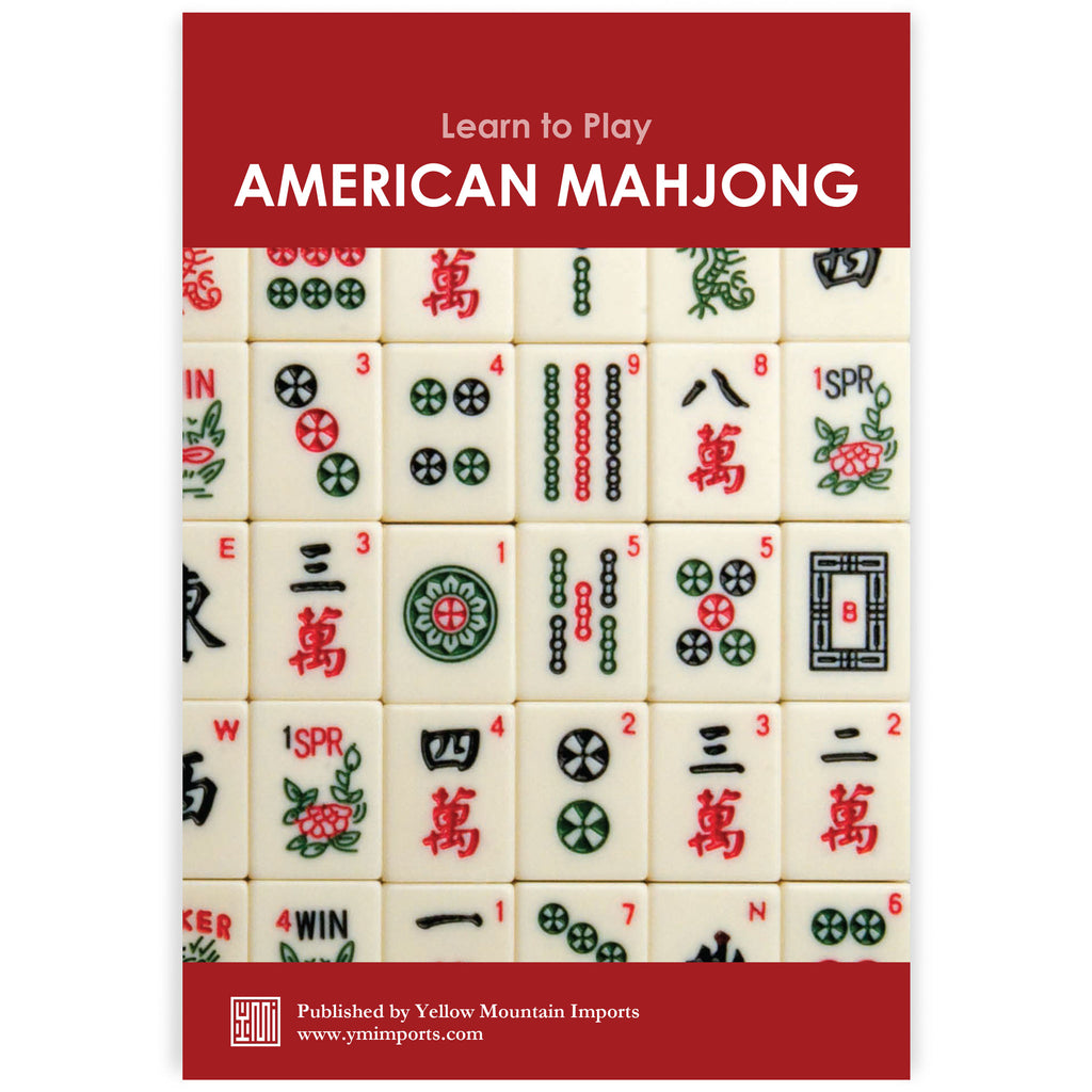 American Mahjong Set, "Koi Fish" with Wooden Case - 4 Wooden Racks, Acrylic Pushers, Scoring Coins, Dice, & Wind Indicator-Yellow Mountain Imports-Yellow Mountain Imports