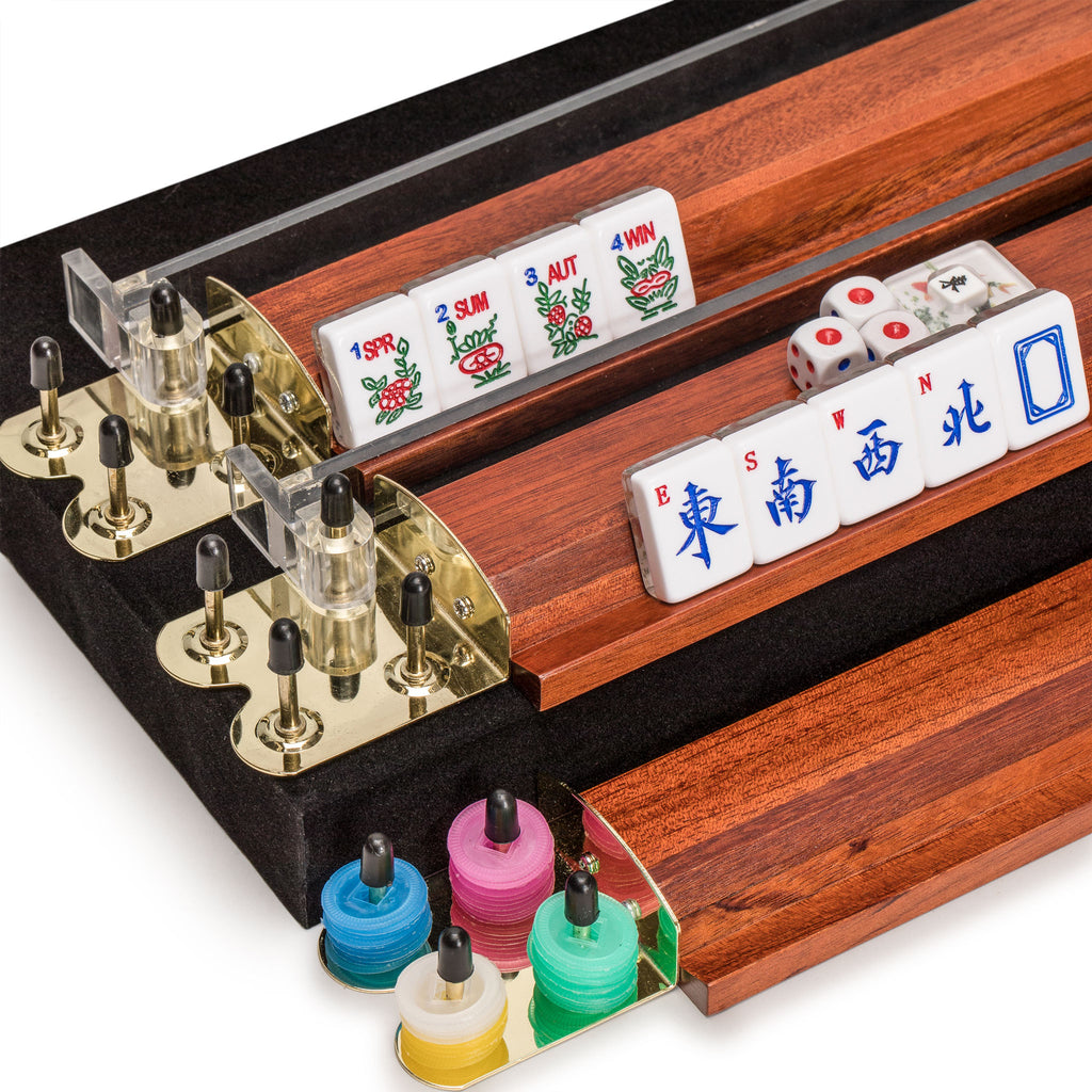 American Mahjong Set, "Koi Fish" with Wooden Case-Yellow Mountain Imports-Yellow Mountain Imports