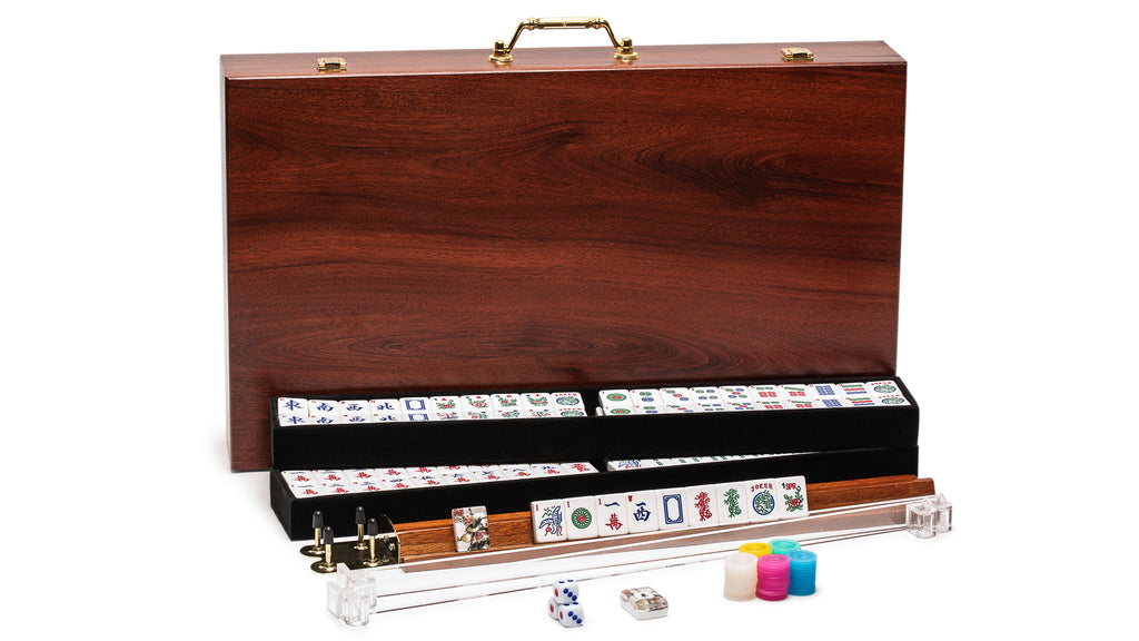 American Mahjong Set, "Little Birdie" with Wooden Case, Racks, Pushers-Yellow Mountain Imports-Yellow Mountain Imports