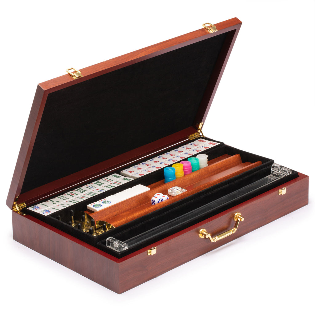 American Mahjong Set, "Little Birdie" with Wooden Case, Racks, Pushers-Yellow Mountain Imports-Yellow Mountain Imports