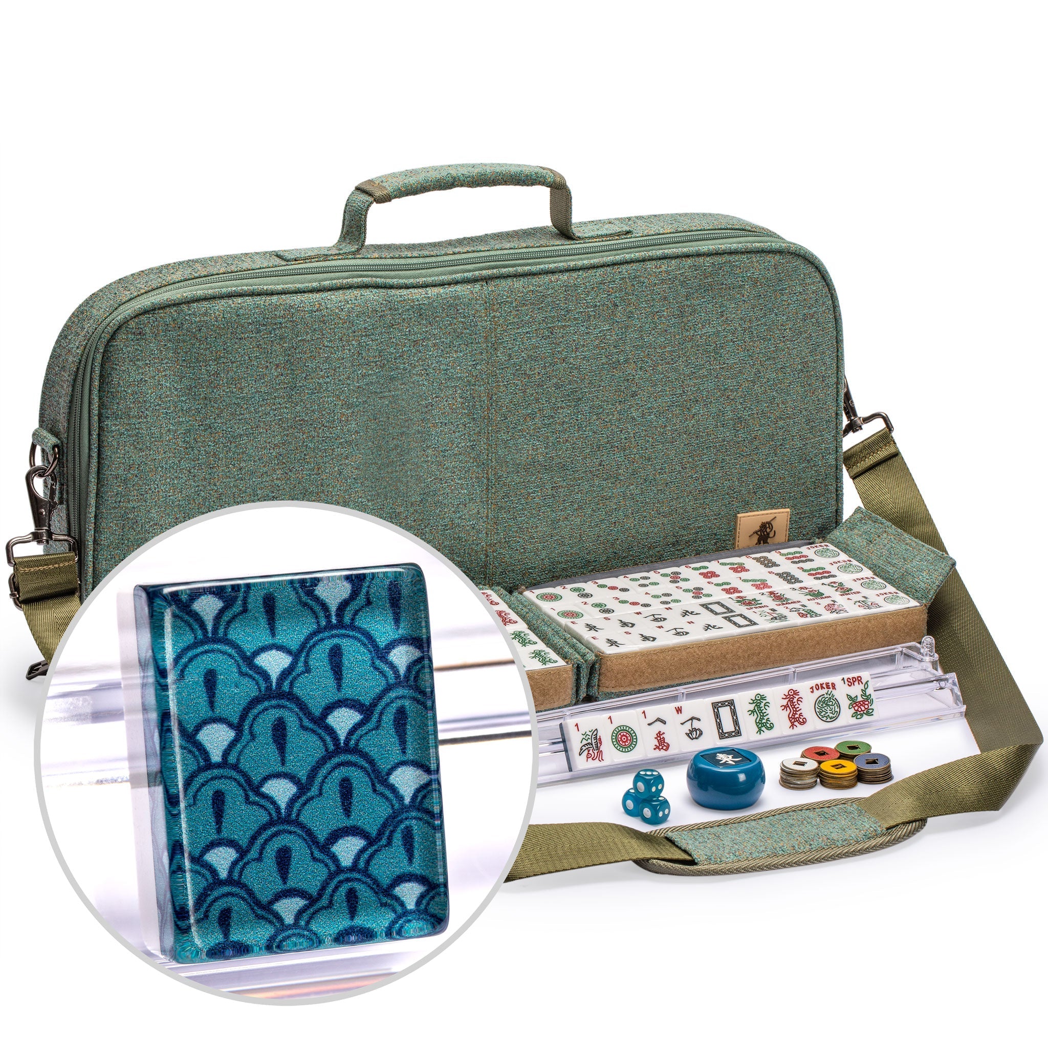 Everyday Objects mahjong set in a Tiffany Blue® leather box