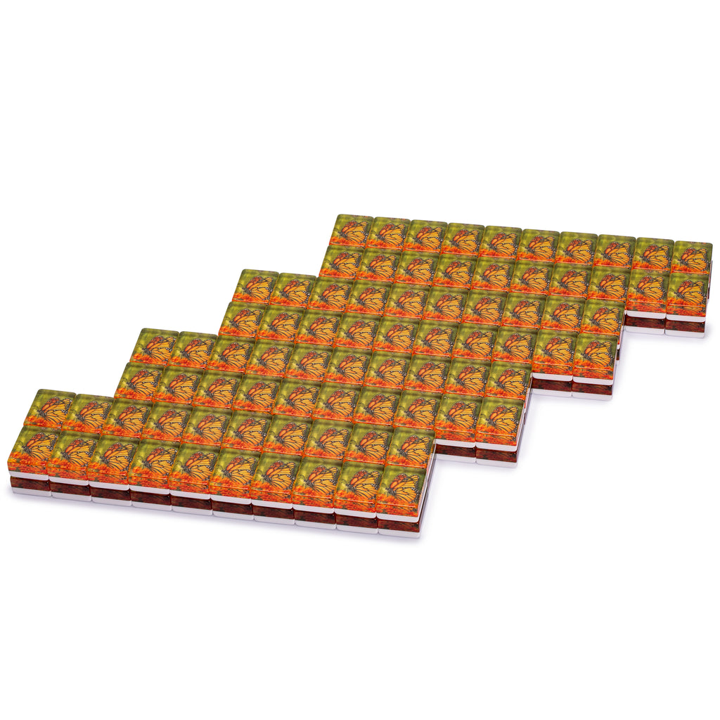 American Mahjong Set of 166 Tiles - "Papillon"-Yellow Mountain Imports-Yellow Mountain Imports