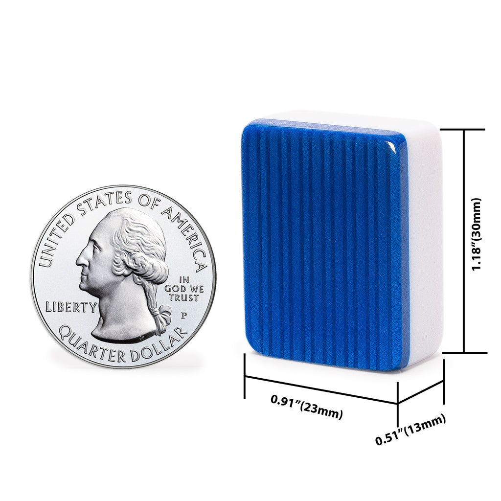 American Mahjong Tiles, “Harbor Tide” – 166 Melamine Pieces with Chinese Characters, Western Letters & Numerals, Tiles-Only Set-Yellow Mountain Imports-Yellow Mountain Imports