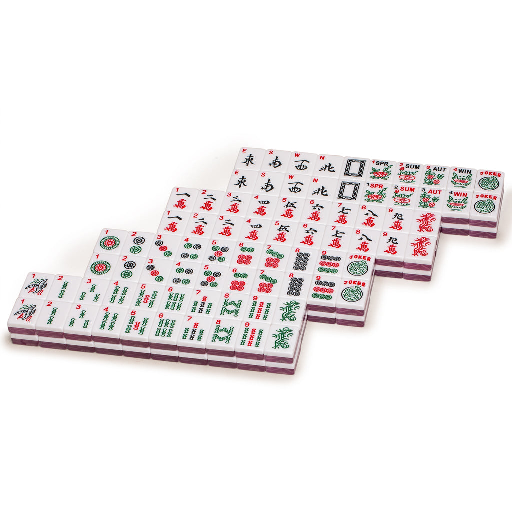 American Mahjong Tiles, "Sakura" - 166 Cherry Blossom Flower Acrylic Tiles-Yellow Mountain Imports-Yellow Mountain Imports