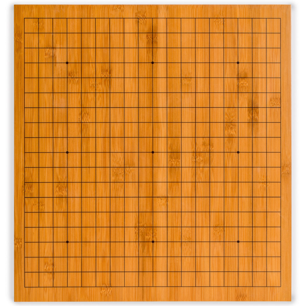 Bamboo 0.8-Inch Reversible 19x19 / 13x13 Go Game Board (Goban)-Yellow Mountain Imports-Yellow Mountain Imports