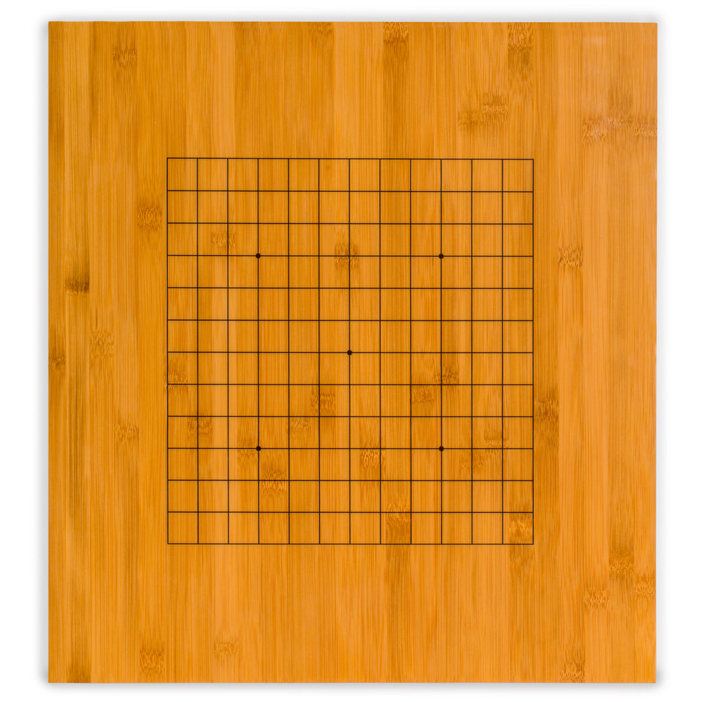 Bamboo 0.8-Inch Reversible 19x19 / 13x13 Go Game Board (Goban)-Yellow Mountain Imports-Yellow Mountain Imports