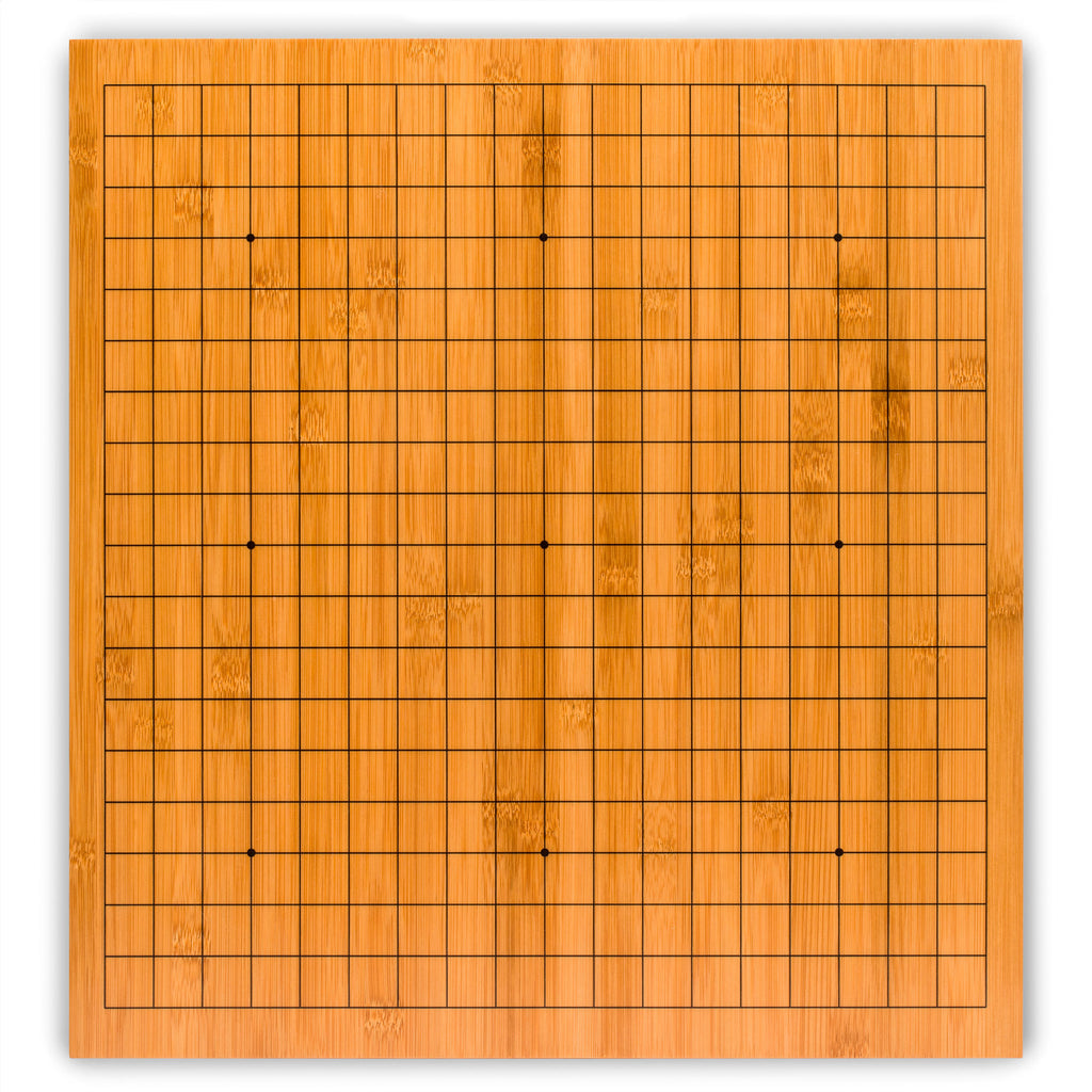 Bamboo 2-Inch Reversible 19x19/13x13 Go Game Set Board with Double Convex Yunzi Stones and Bamboo Bowls-Yellow Mountain Imports-Yellow Mountain Imports