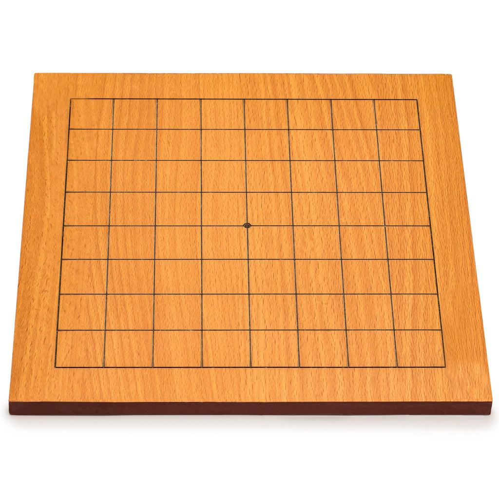 Beechwood Veneer 0.4-Inch Etched Beginner's 9x9 Go Game Board (Goban)-Yellow Mountain Imports-Yellow Mountain Imports