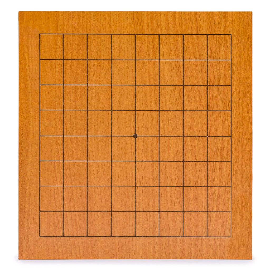 Beechwood Veneer 0.4-Inch Etched Beginner's 9x9 Go Game Board (Goban)-Yellow Mountain Imports-Yellow Mountain Imports