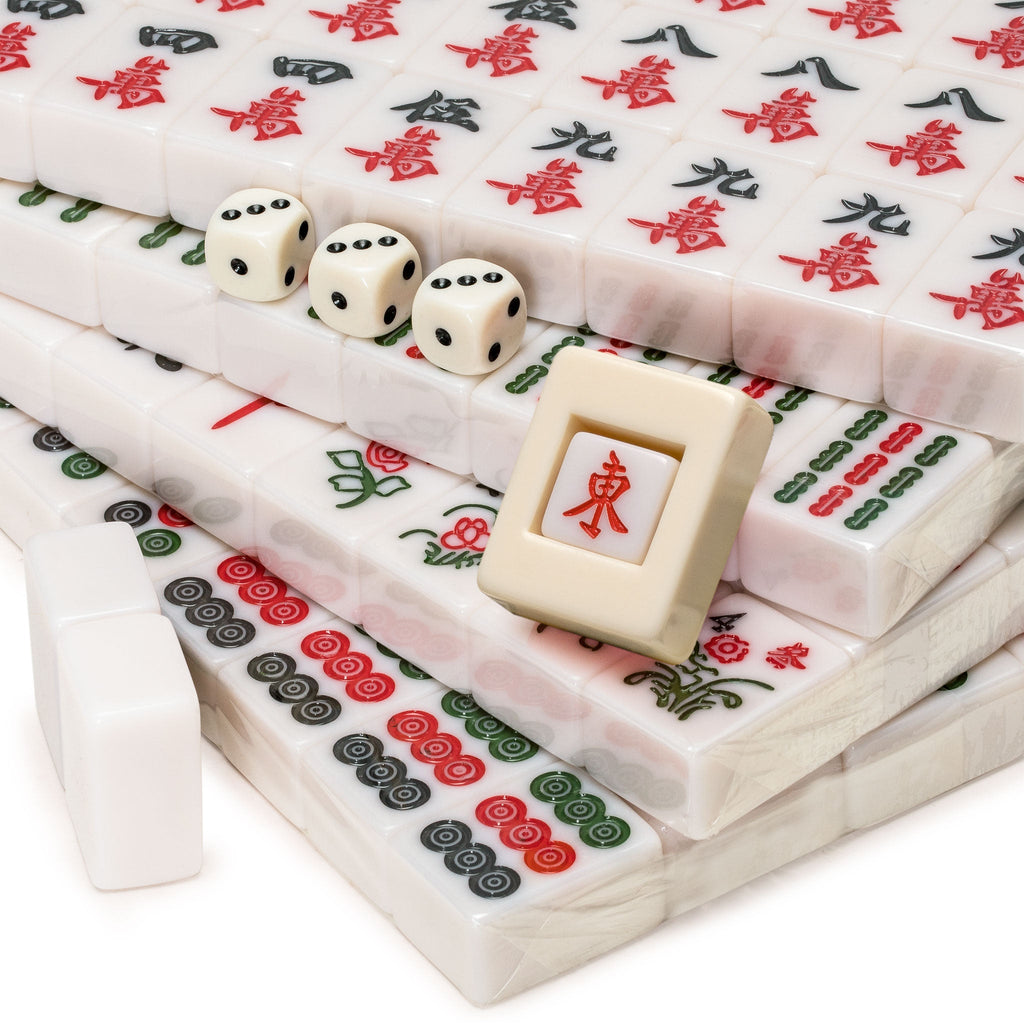  YINIUREN Chinese Mahjong Set Large 1.6-inch Mahjong