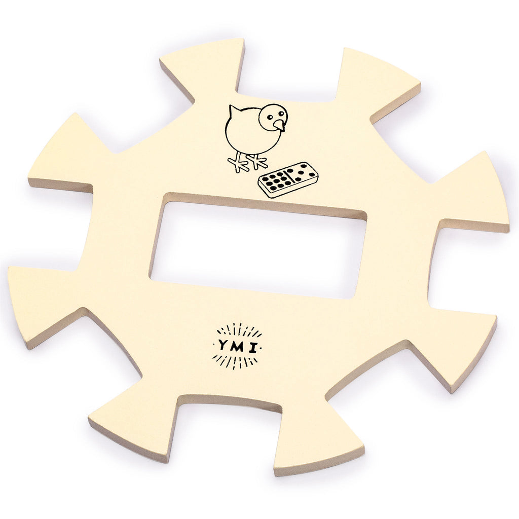 Chicken Foot Complete Game Set with Double 9 Dominoes, Wooden Case, Hub, and Scorepad-Yellow Mountain Imports-Yellow Mountain Imports