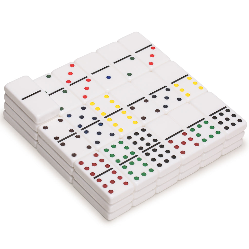 Chicken Foot Complete Game Set with Double 9 Dominoes, Wooden Case, Hub, and Scorepad-Yellow Mountain Imports-Yellow Mountain Imports