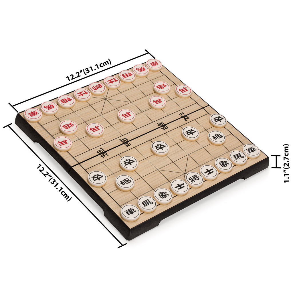 Chinese Chess (Xiangqi) Magnetic Travel Board Game Set (12.2 Inches)-Yellow Mountain Imports-Yellow Mountain Imports