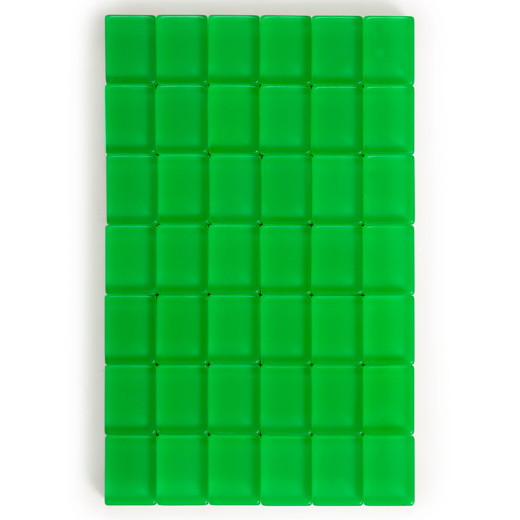 Classic Chinese Mahjong Game Set, "Emerald" - with 148 Medium-Size Translucent Green Tiles and Wooden Case-Yellow Mountain Imports-Yellow Mountain Imports