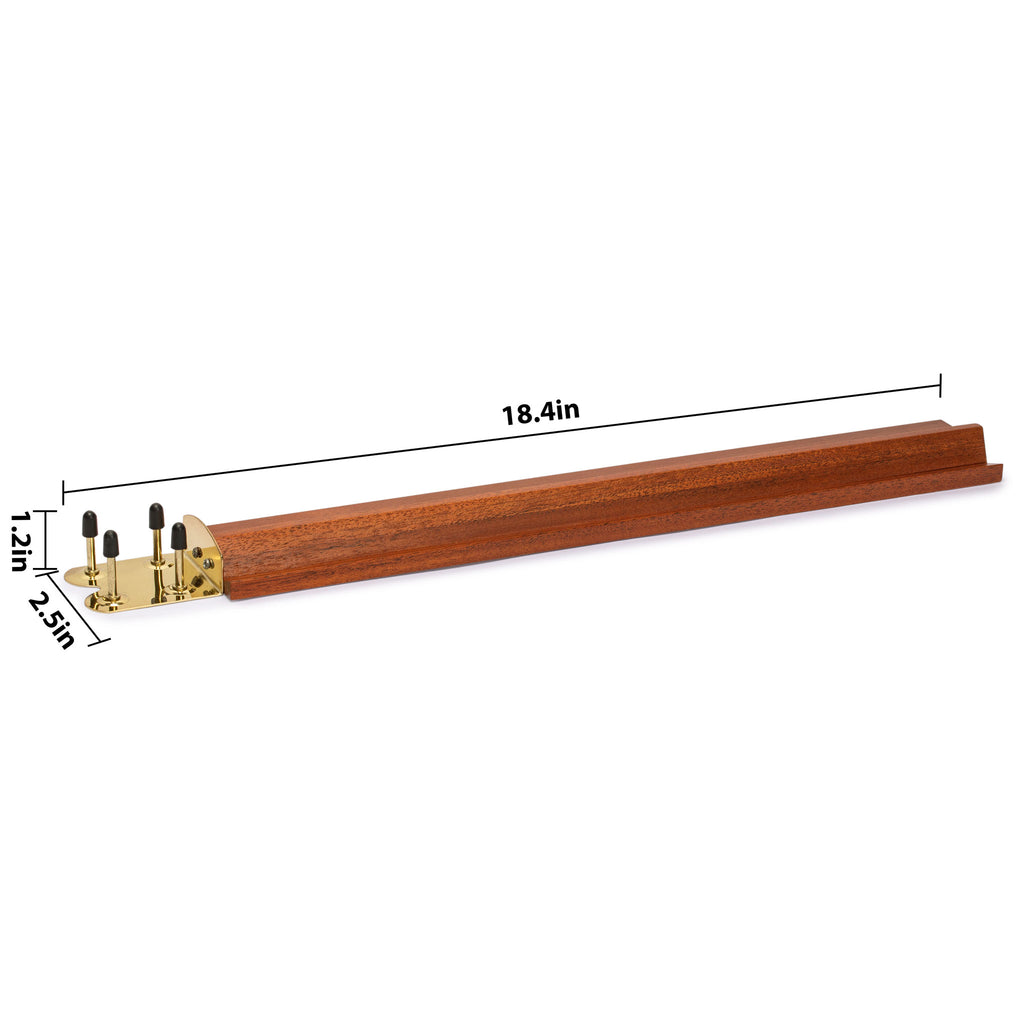 Classic Wooden Mahjong Racks, 18" - Mahogany Color - Set of 4-Yellow Mountain Imports-Yellow Mountain Imports