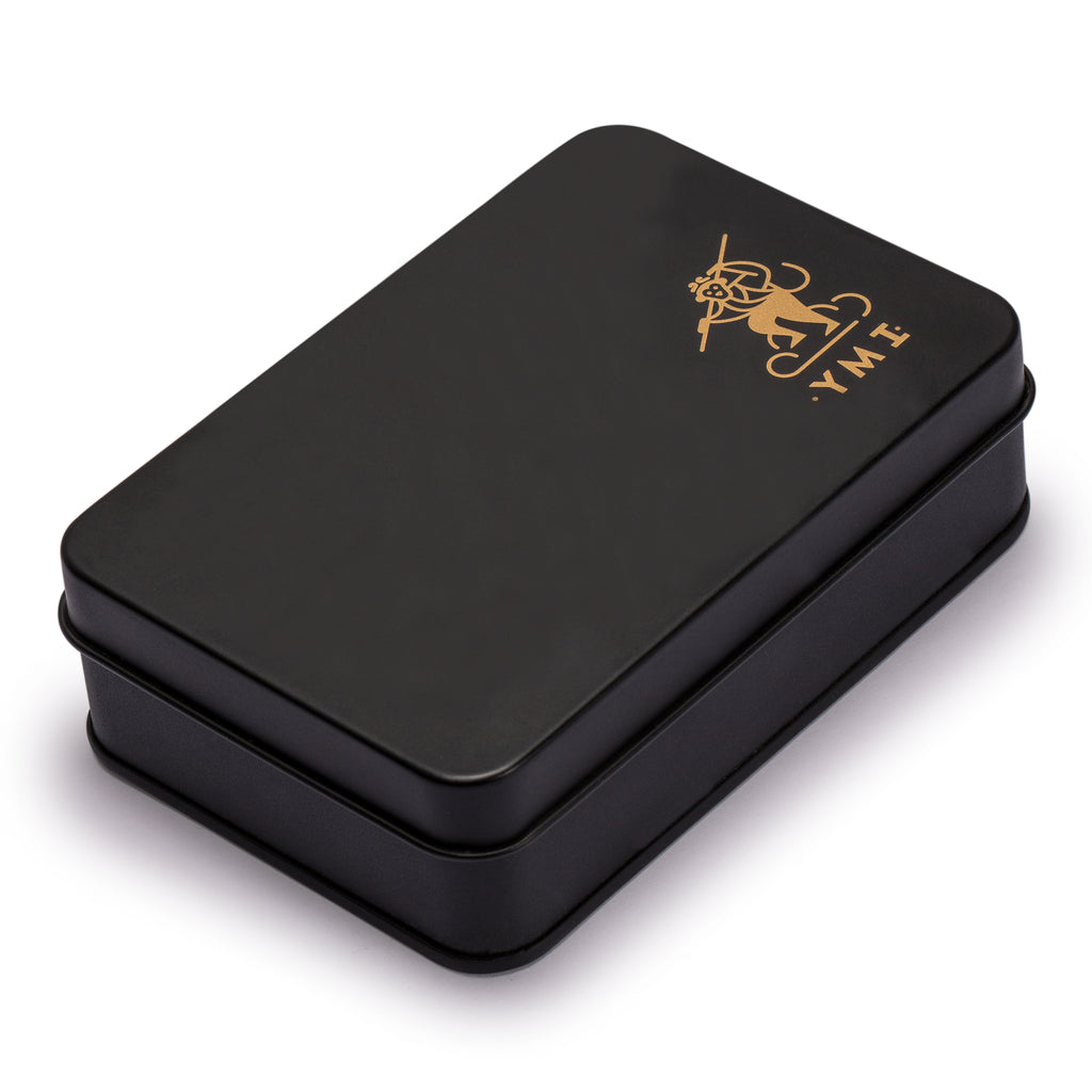 Collector's 7 Antique Gold Metal Dice Set with Storage Case, "Antiquity"-Yellow Mountain Imports-Yellow Mountain Imports