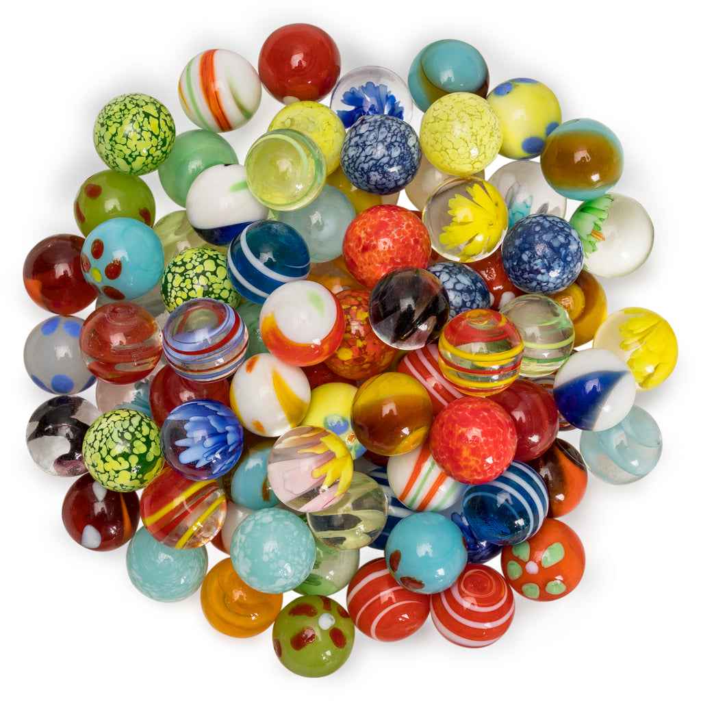 Collector's Series Assorted Marbles Set in Tin Box, "Multi Galactic"-Yellow Mountain Imports-Yellow Mountain Imports