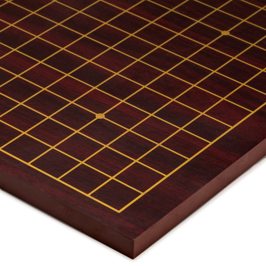 Dark Cherry Pattern Wooden 0.6" Go Game Table Board Goban-Yellow Mountain Imports-Yellow Mountain Imports